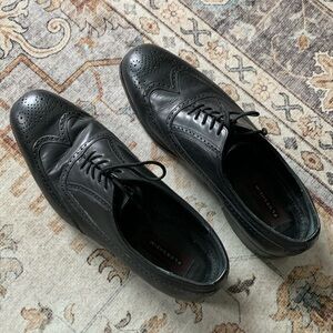 Men’s Black Genuine Leather Dress Shoes